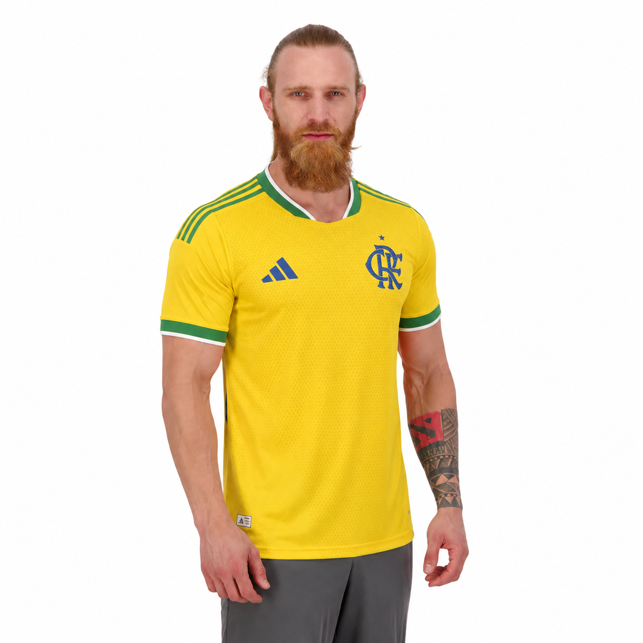 Flamengo Brasil Adidas 2026 - Amarelo+Verde Player [Slim Fit]