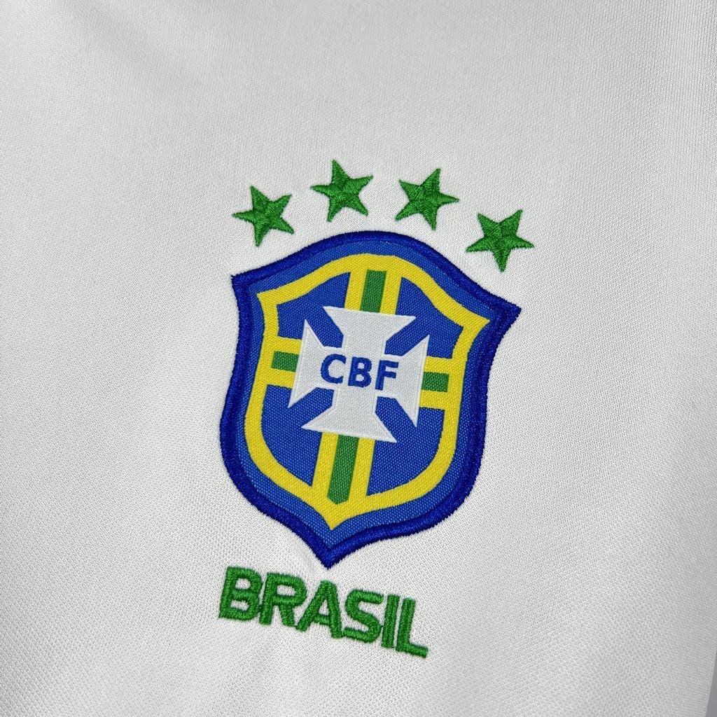 Camisa Retro Seleção Brasil 1998/99 I Brazil White