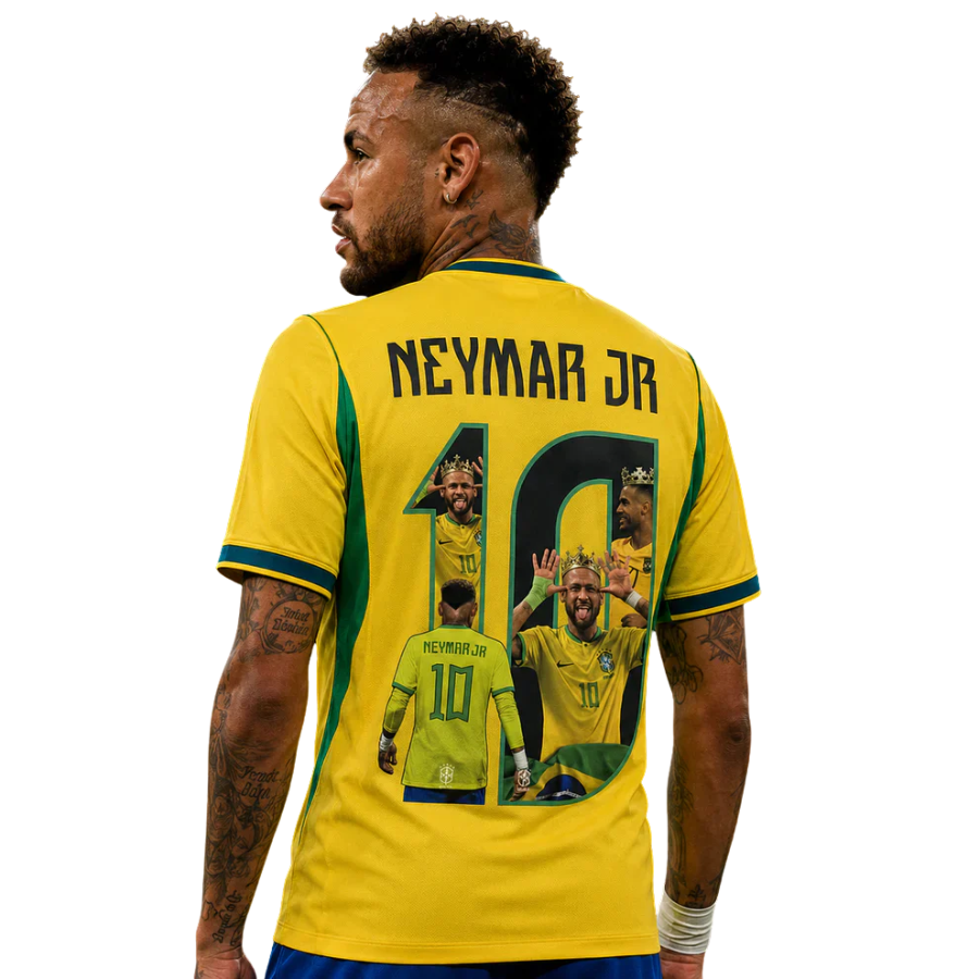 Brazil home - Special Custom Neymar Jr. #10 Brasil Fan Version World Cup 2026