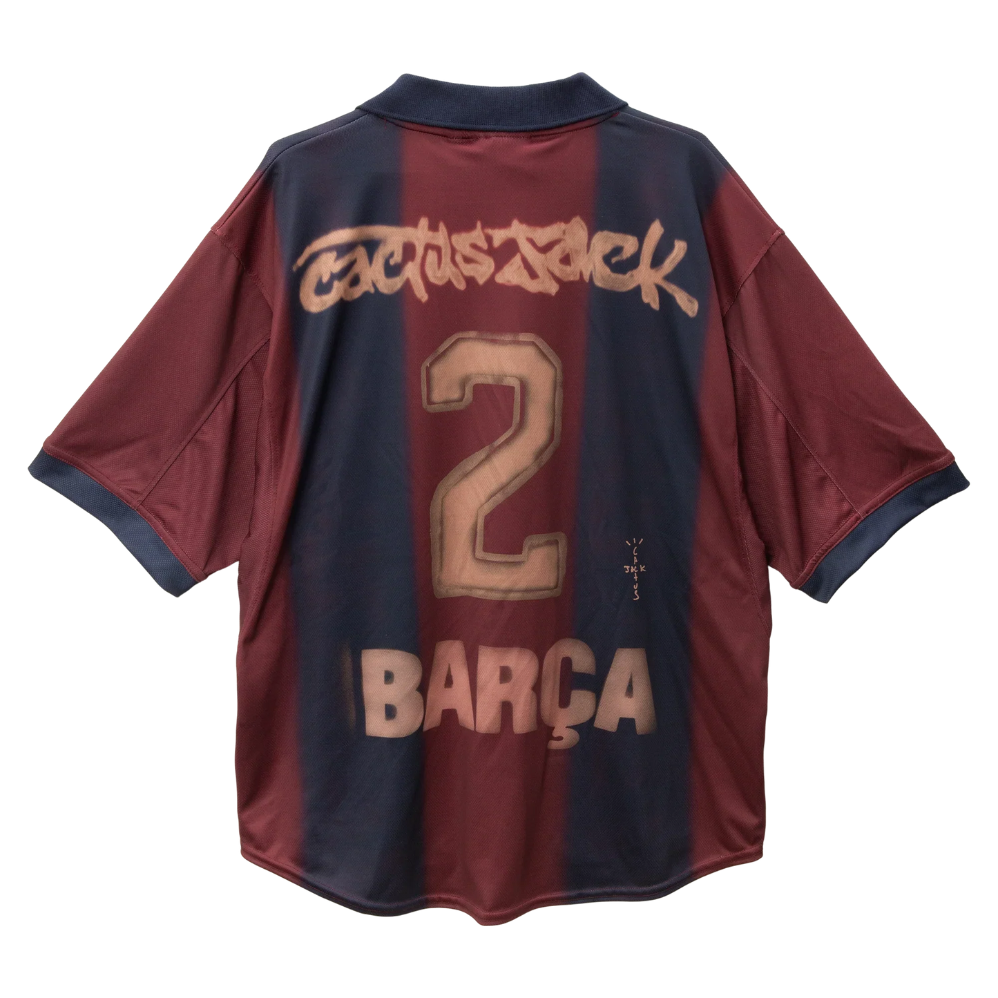 CJ x  x Barcelona Retro 2000/01 Home Skeleton jersey