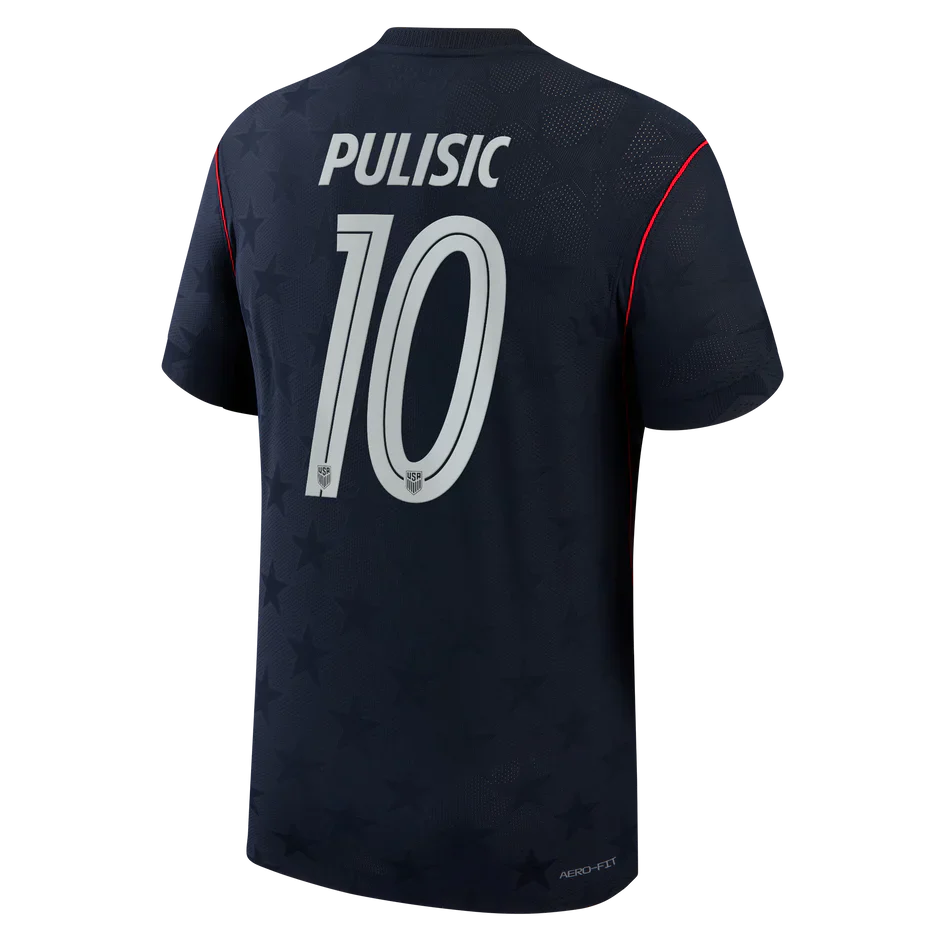 Pulisic #10 USA 2026 Away Match Jersey Blue World Cup Player [Slim Fit]