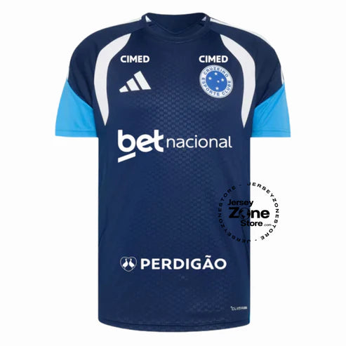 Camisa Adidas Cruzeiro Treino Comissão 2026 - Patrocínios