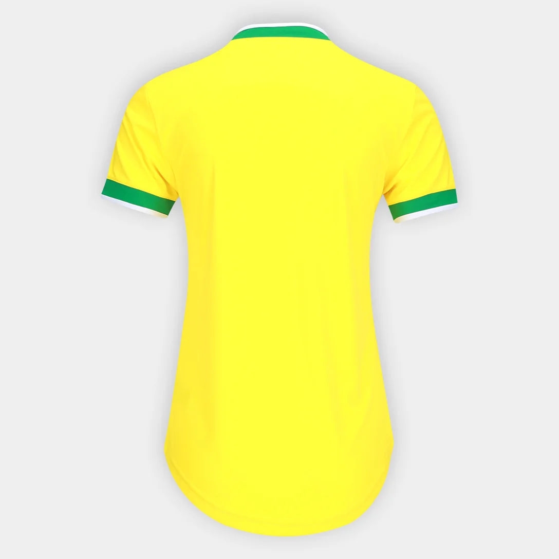 Camisa Feminina Cruzeiro Brasil Adidas 2026 - Amarelo+Verde
