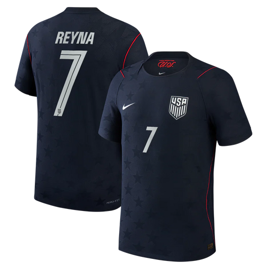 Reyna #7 USA World Cup 2026 Away Blue - Fan Version