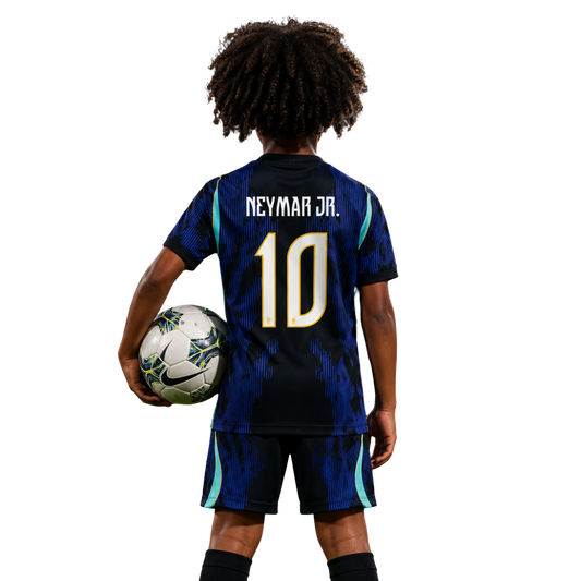 Brazil Away 2026 World Cup Neymar Jr. #10 - Kit Kids Brasil