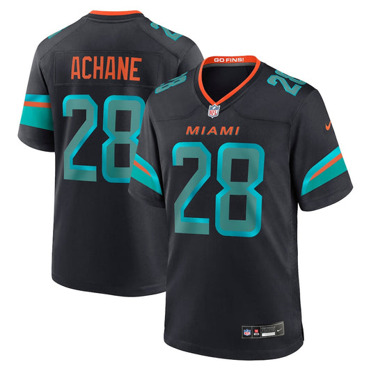 Men's De’Von Achane Pitch Blue Miami Dolphins 2025 Rivalries Jersey