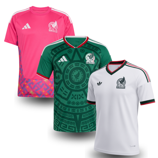 Mexico 3-Pack Jerseys - Home, Away & Goalkeeper - Fan Version | World Cup 2026
