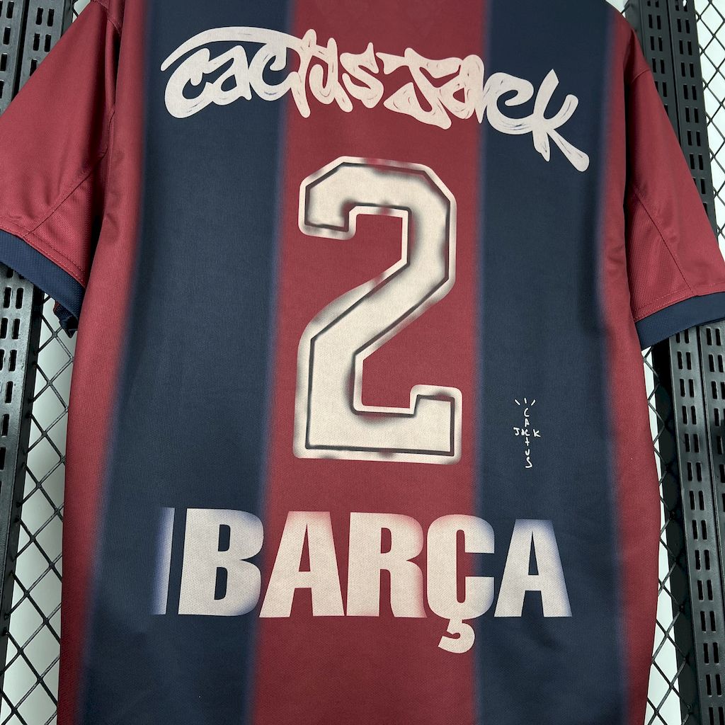 CJ x  x Barcelona Retro 2000/01 Home Skeleton jersey