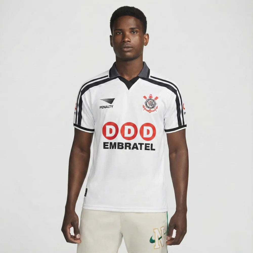 Jersey Corinthians Retrô Home 1998 Embratel