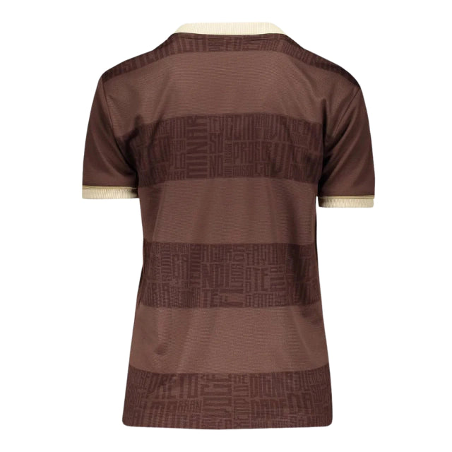 Camisa Flamengo Consciência Negra 2024 Feminina - Marrom