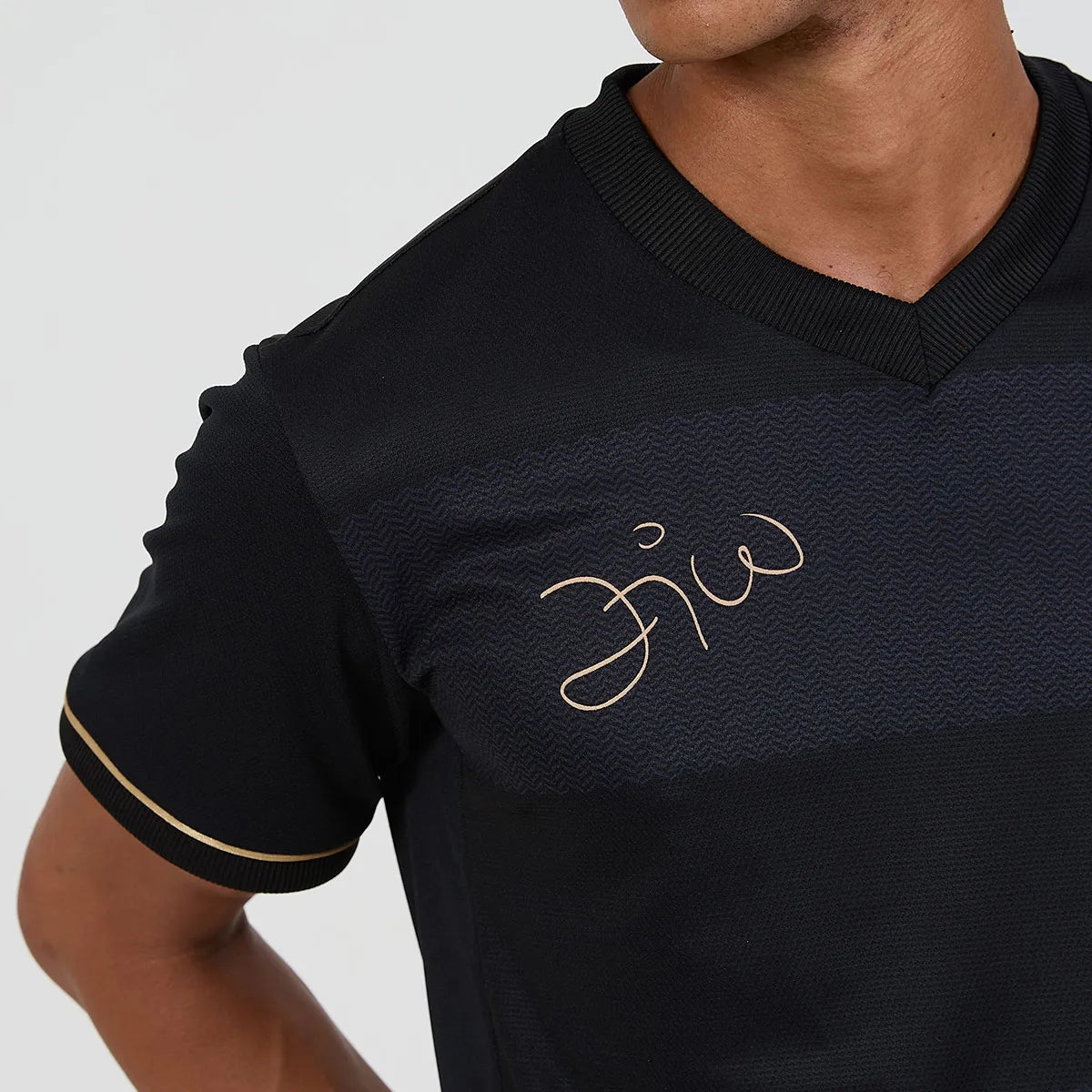 Jersey Flamengo Zico 1981 Preto e Ouro Retrô Men's