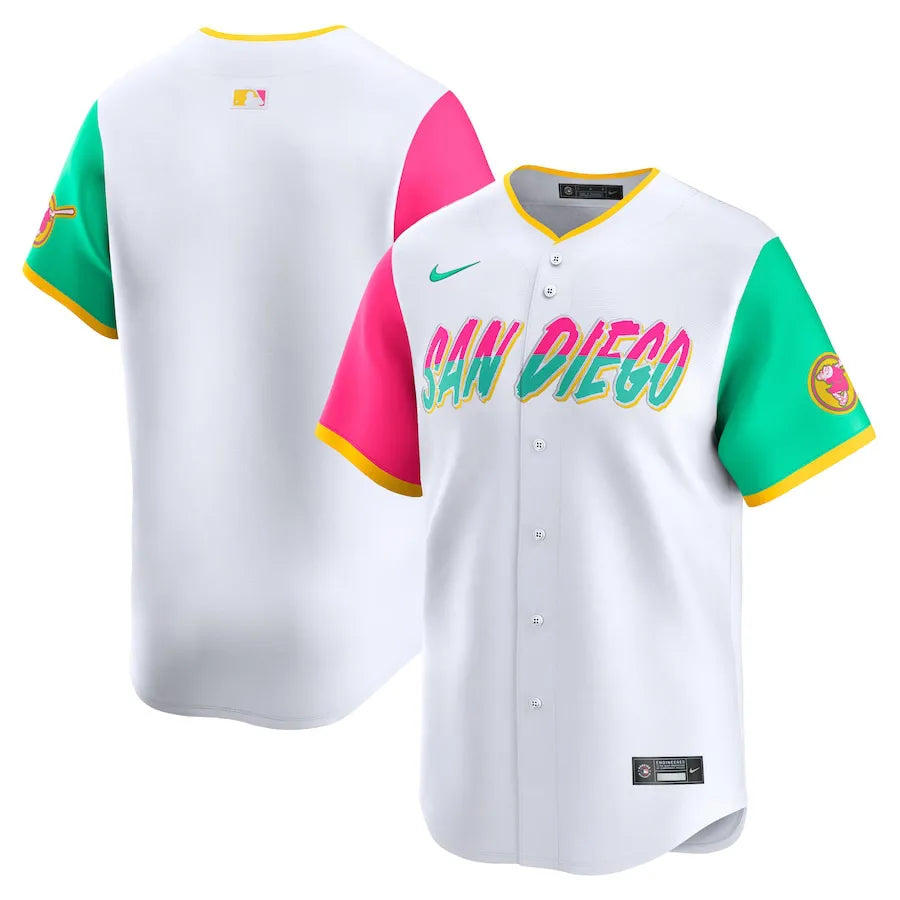 Jersey MLB San Diego Padres City Connect Torcedor Masculina Branca