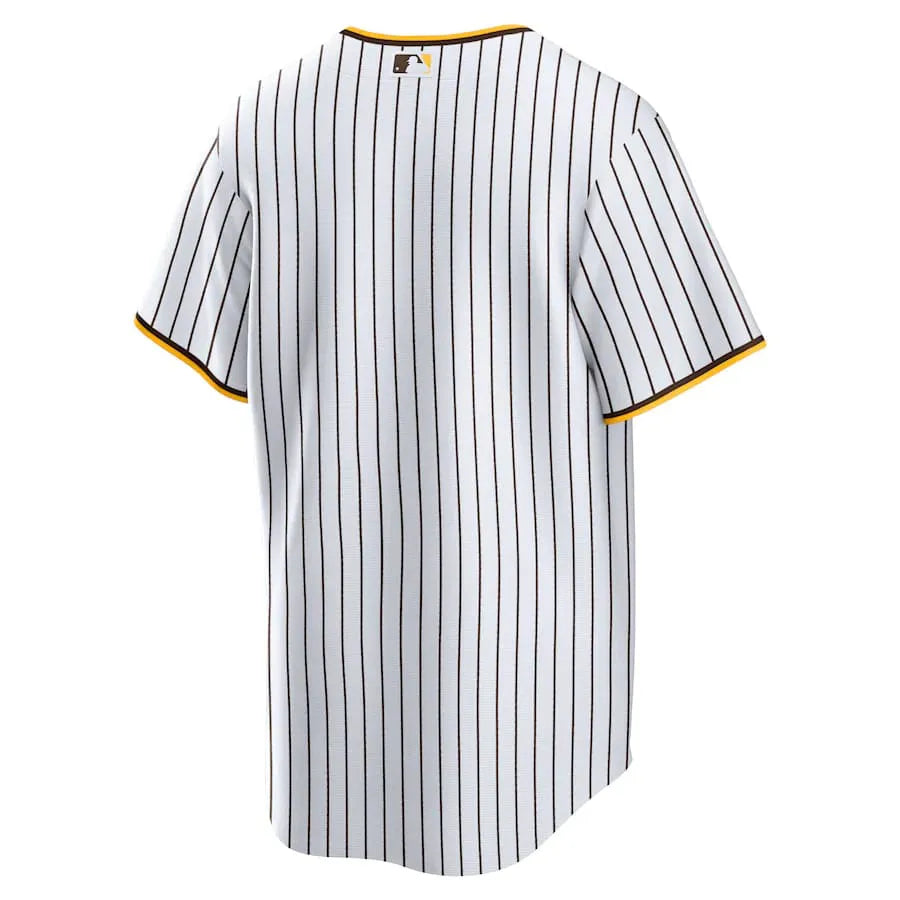 Jersey MLB San Diego Padres Home Torcedor Masculina Listrada Branca