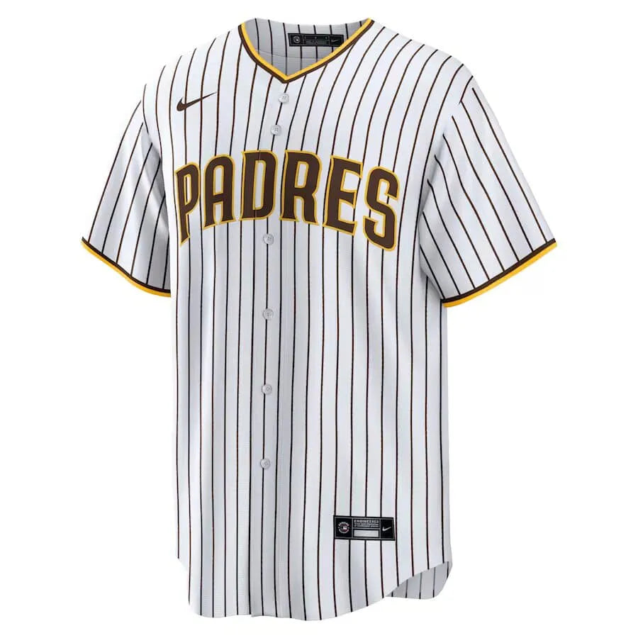 Jersey MLB San Diego Padres Home Torcedor Masculina Listrada Listrada Branca Tatis Jr. 23