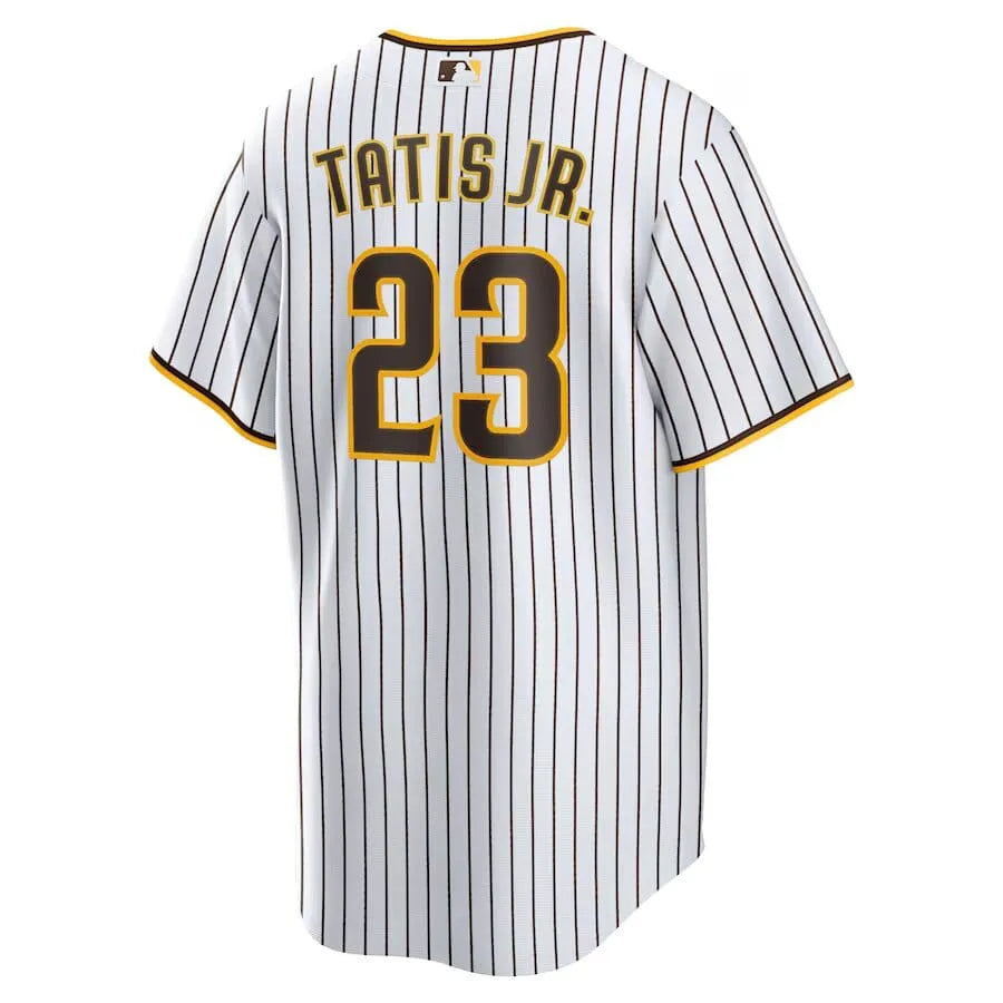 Jersey MLB San Diego Padres Home Torcedor Masculina Listrada Listrada Branca Tatis Jr. 23