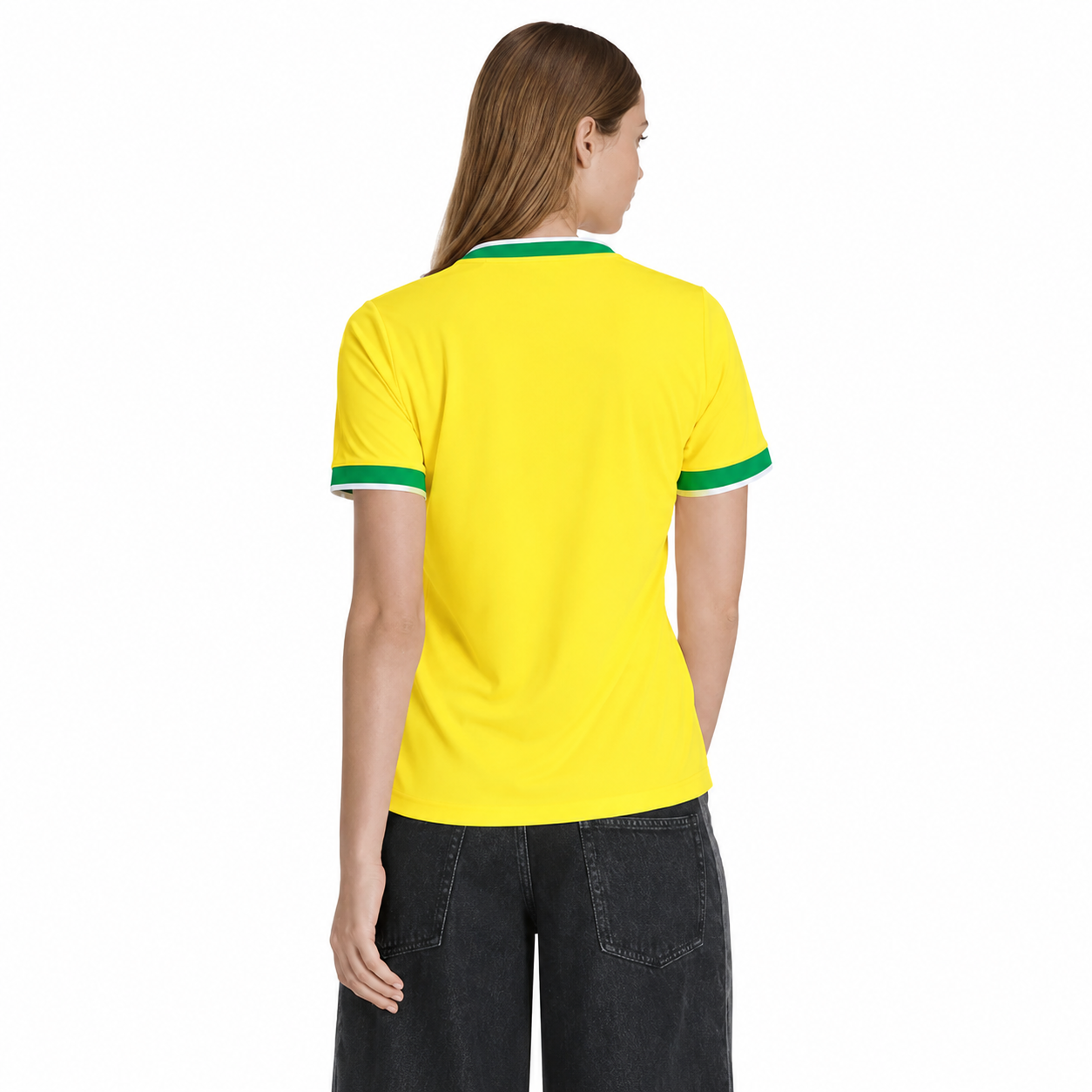 Camisa Feminina Cruzeiro Brasil Adidas 2026 - Amarelo+Verde