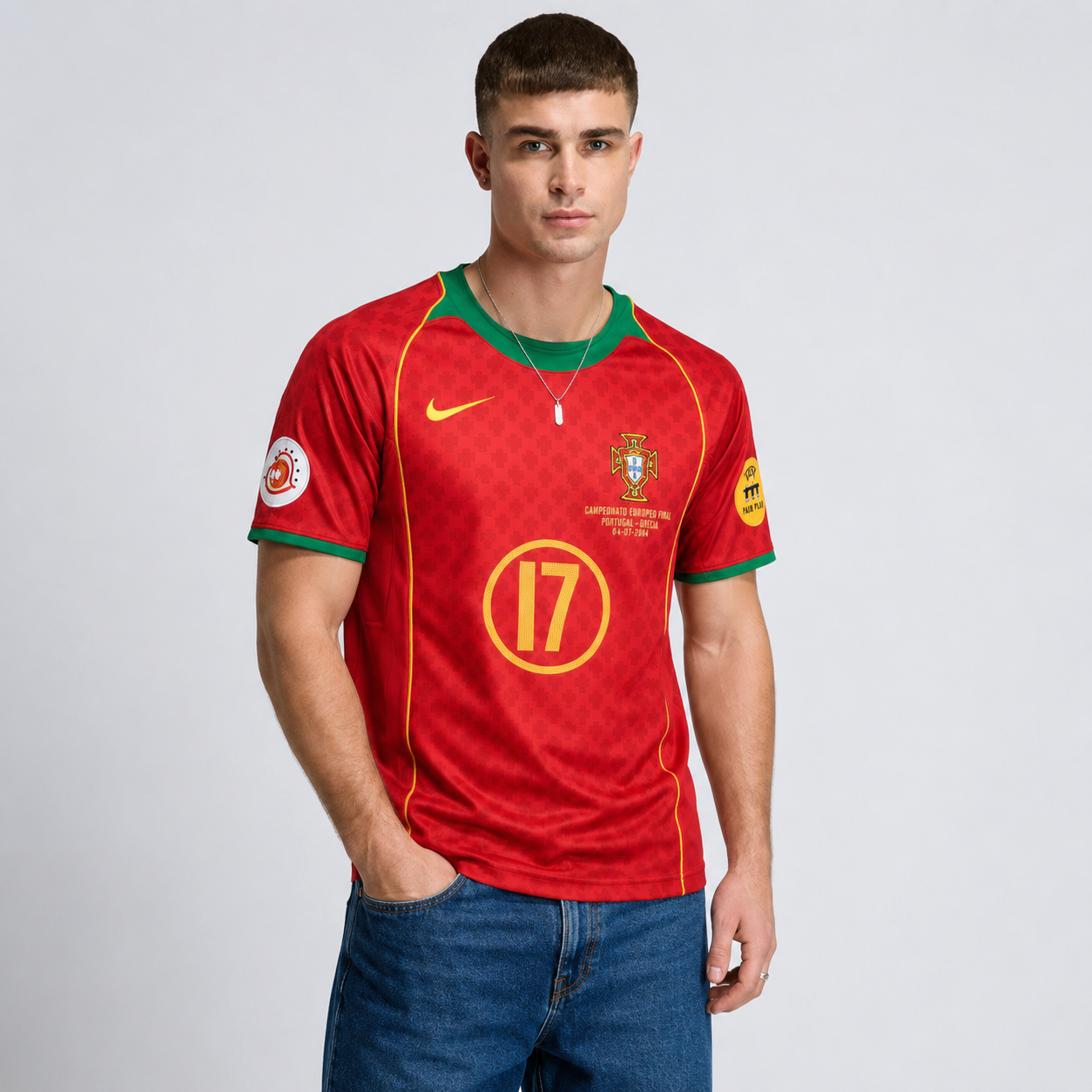 Portugal Euro 2004 - C.Ronaldo #17 Retro Version