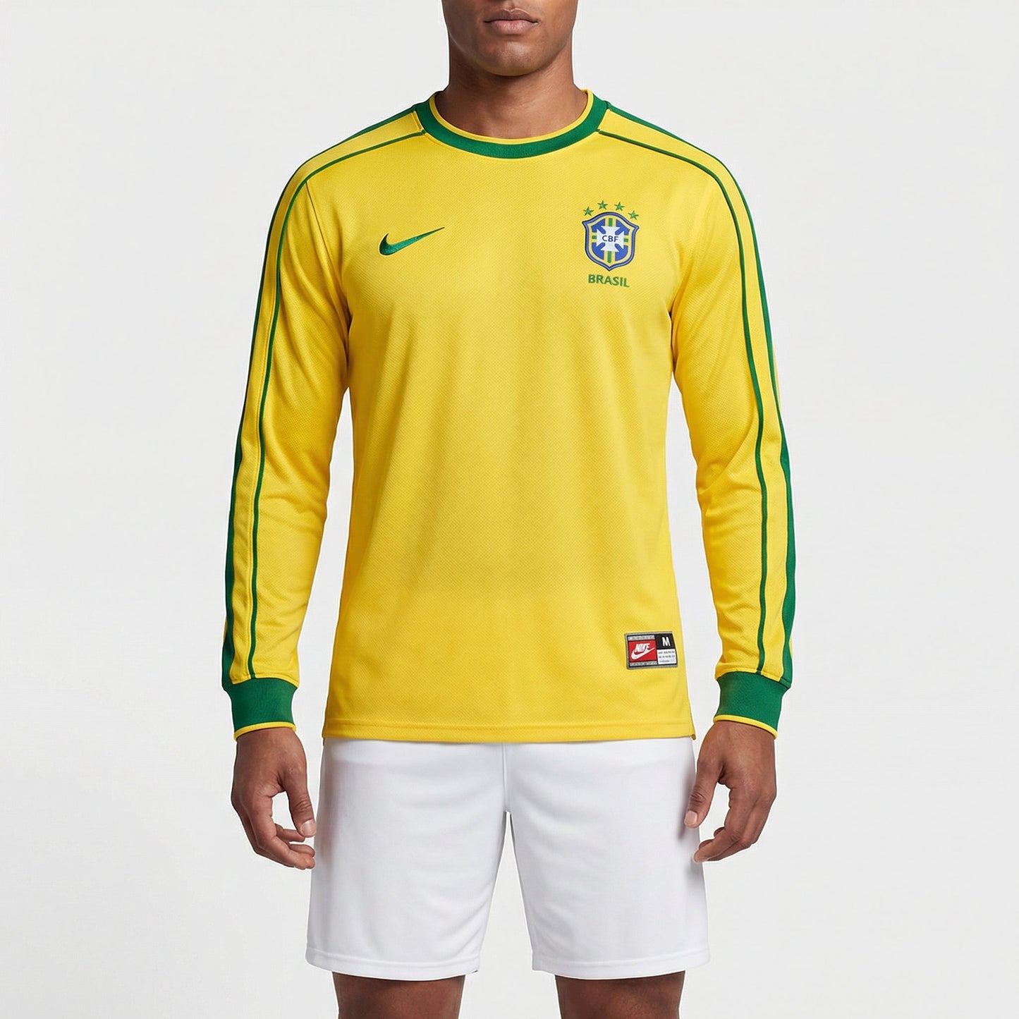 Jersey Nike Brasil Retro 1998 Longsleeve Fan