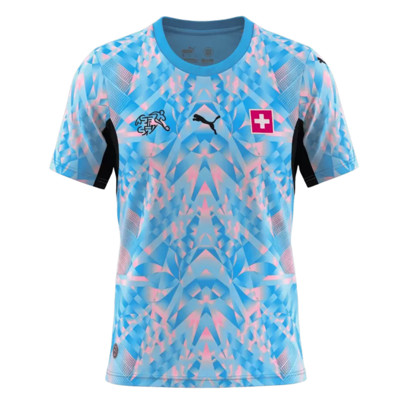 Switzerland Goalkeeper Soccer Jersey World Cup 2026 Blue - Fan Version