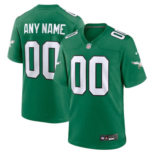 Philadelphia Eagles - Kelly Alternate Custom Game Jersey - Green