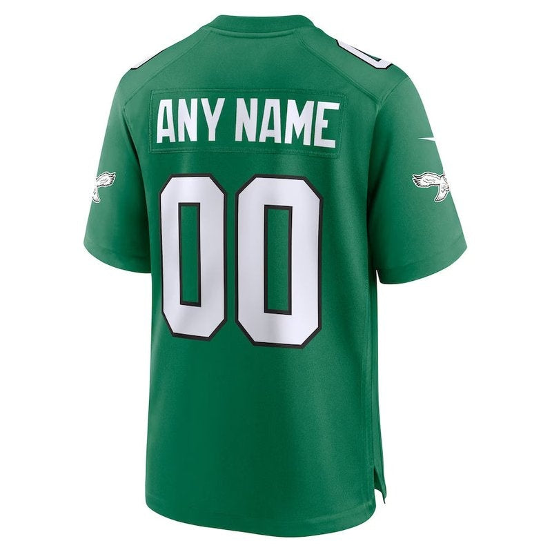Philadelphia Eagles - Kelly Alternate Custom Game Jersey - Green
