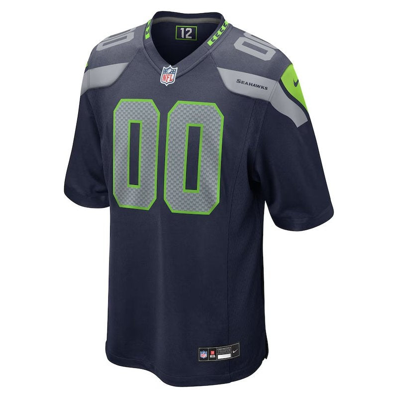 Seattle Seahawks - College Custom Game Jersey - Navy