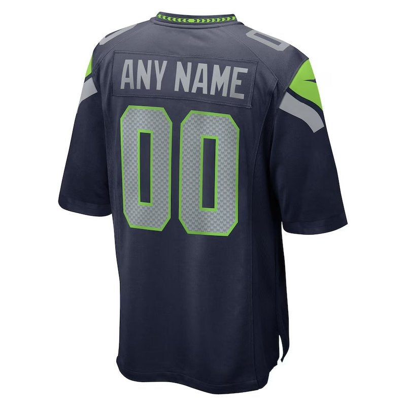 Seattle Seahawks - College Custom Game Jersey - Navy