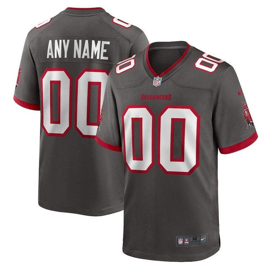 Tampa Bay Buccaneers - Pewter Alternate Custom Game Jersey