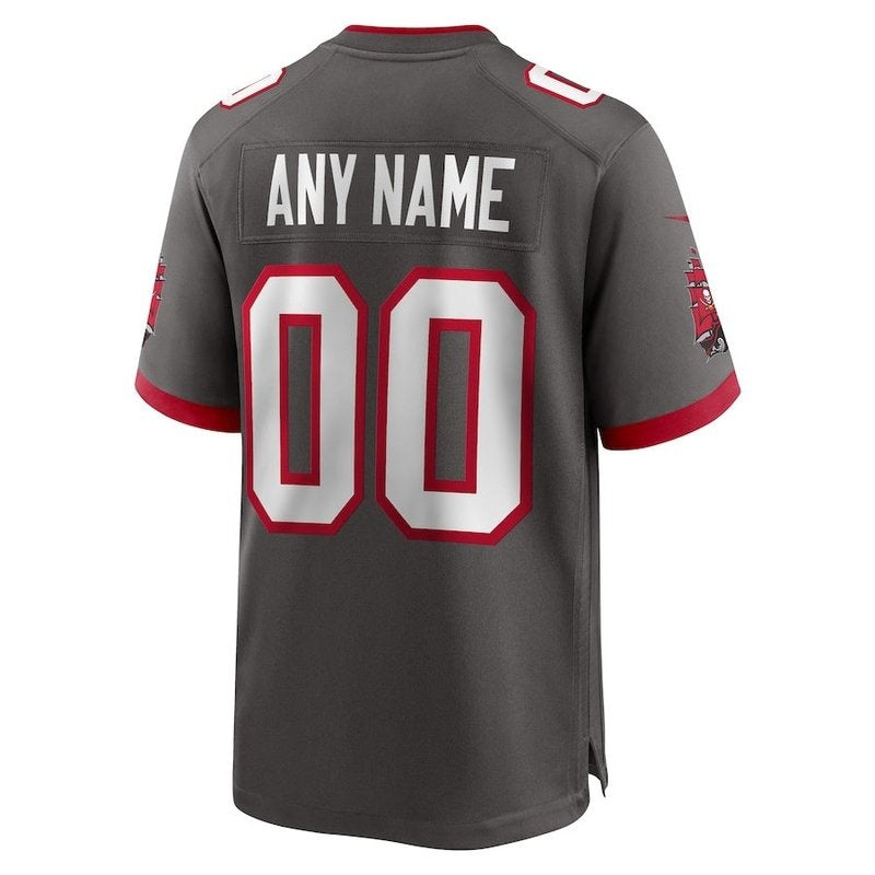 Tampa Bay Buccaneers - Pewter Alternate Custom Game Jersey