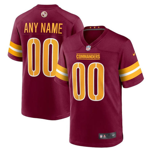Washington Commanders - Burgundy Custom Game Jersey